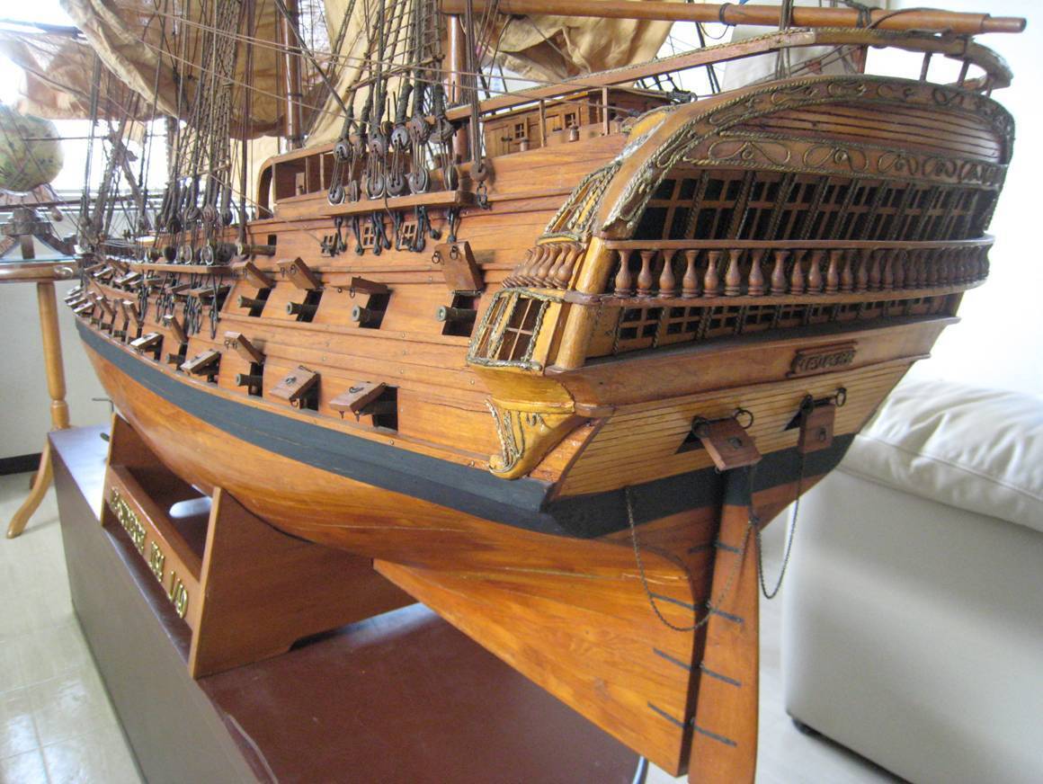 帆船の模型製造