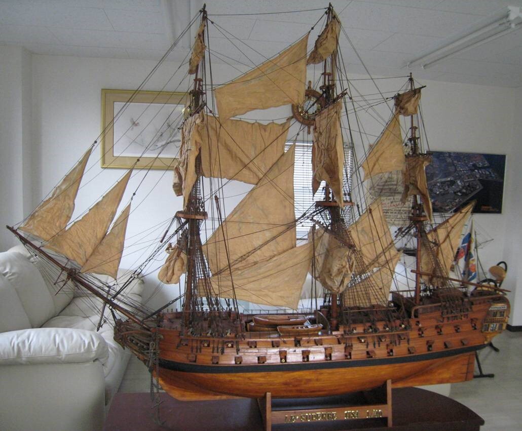 帆船の模型製造